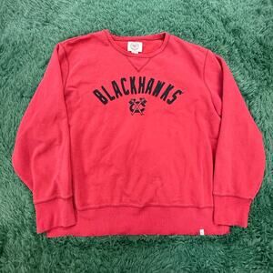 NHL Chicago Blackhawks Red | Black 2XL Pullover Sweatshirt